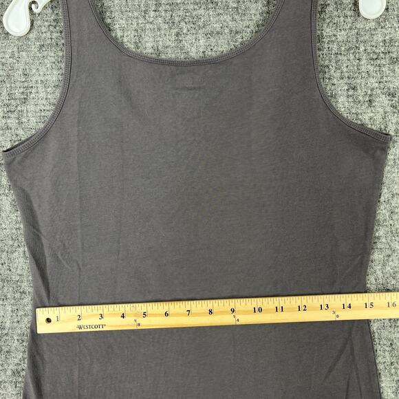 Duluth Womens Tank Top Medium Gray‎ Fitted Stretch Gym Activewear Athleisure - Picture 6 of 7